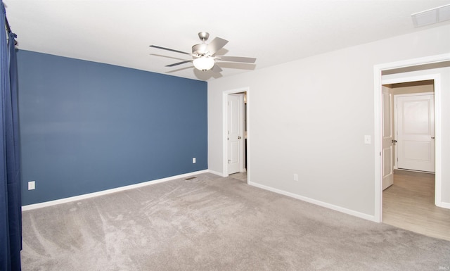 803 Knights Xing, Kendallville, IN 46755 - carpeted empty room featuring visible vents, baseboards, and ceiling fan