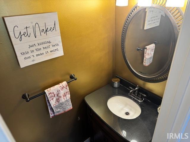 bathroom featuring vanity