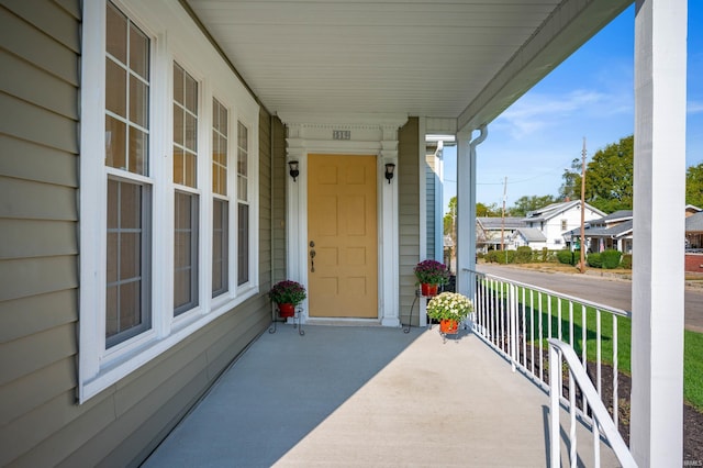 view of patio with covered porch