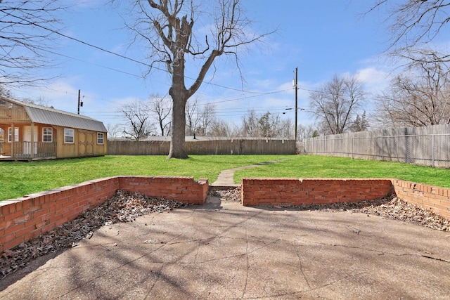 view of patio / terrace featuring a fenced backyard