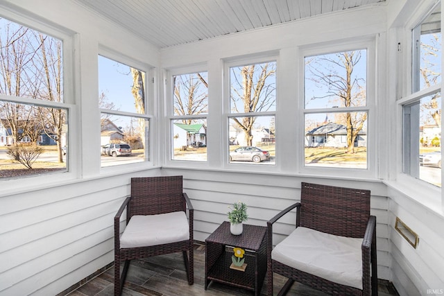 view of sunroom