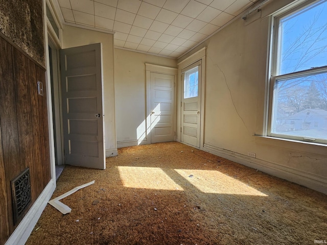 entryway with a wealth of natural light and visible vents