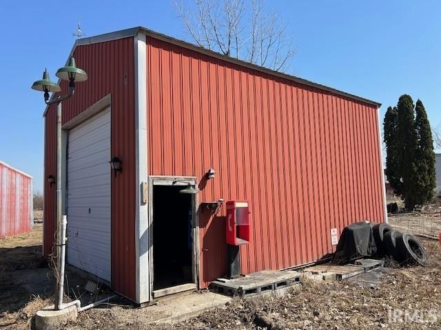 view of outbuilding featuring an outdoor structure