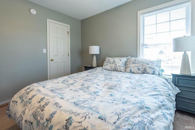 bedroom with carpet flooring