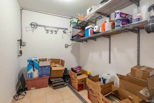 view of storage room