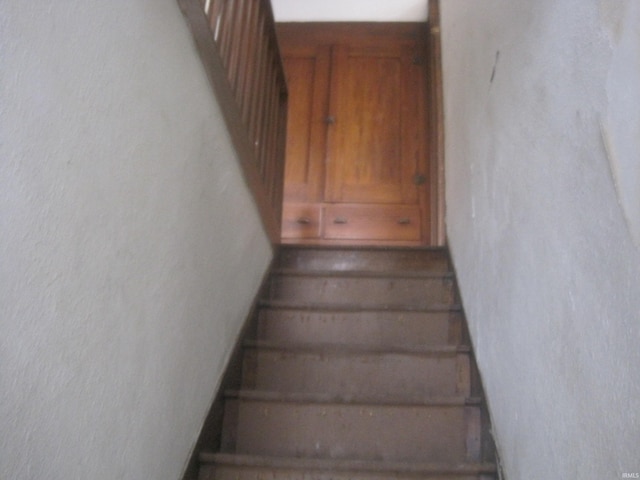 view of stairway