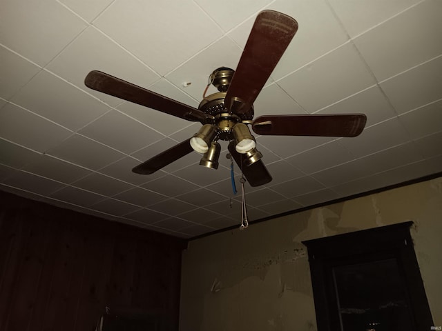 details featuring ceiling fan