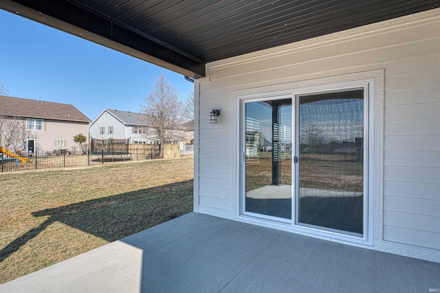 19138 Braeburn Dr, Evansville, IN 47725 - view of patio / terrace featuring fence