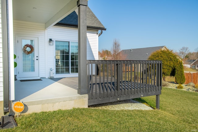 exterior space featuring a yard