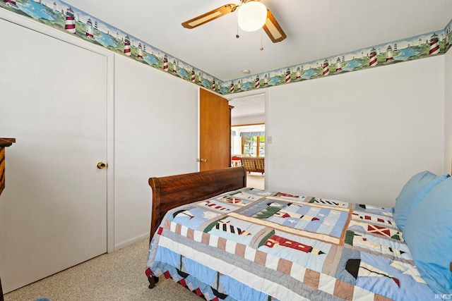 760 Ln 136 Turkey Lk, Hudson, IN 46747 - bedroom featuring ceiling fan