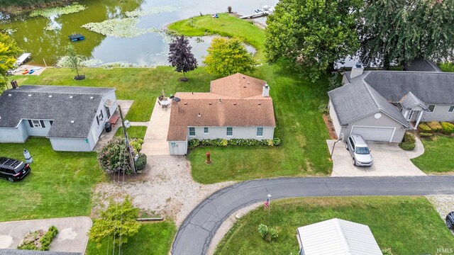760 Ln 136 Turkey Lk, Hudson, IN 46747 - bird's eye view featuring a water view