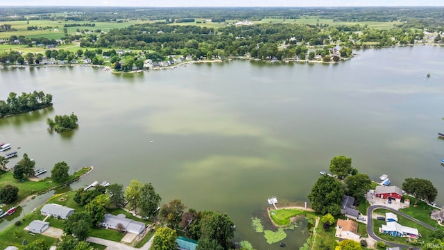 760 Ln 136 Turkey Lk, Hudson, IN 46747 - birds eye view of property with a water view