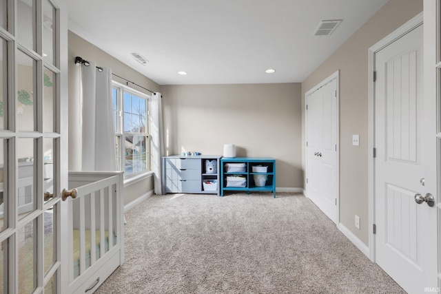 1814 Abbotsbury Way, Lafayette, IN 47909 - bedroom with recessed lighting, visible vents, baseboards, and carpet flooring