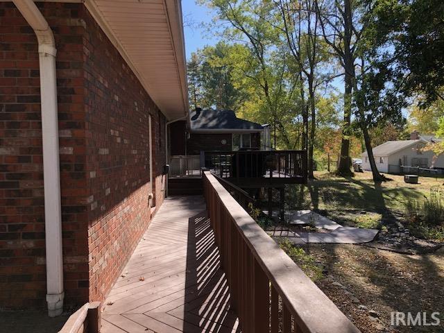 9420 Darmstadt Rd, Evansville, IN 47710 - view of wooden deck