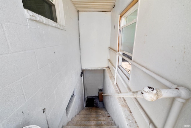 view of staircase