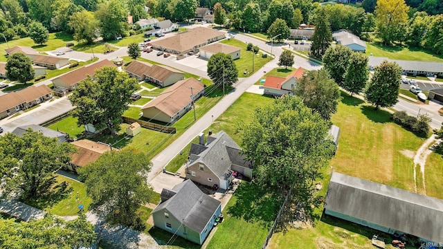 drone / aerial view featuring a residential view