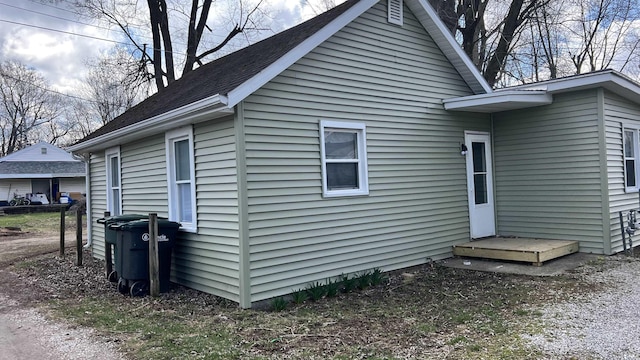 view of side of property