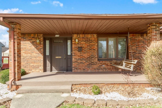 416 Maple St, Tipton, IN 46072 - entrance to property with brick siding