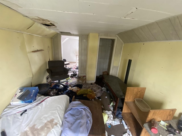 bonus room featuring vaulted ceiling