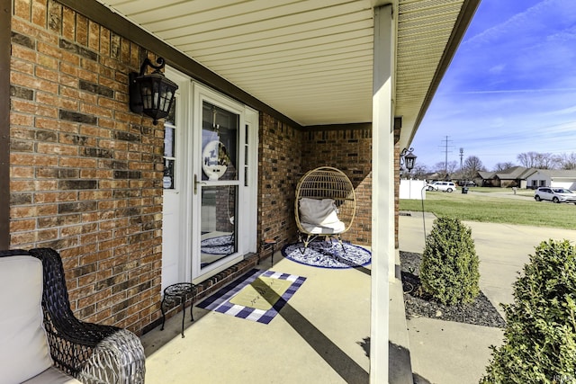 view of patio / terrace with covered porch