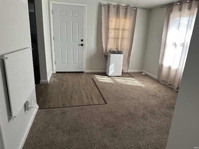 112 W Bond St, Attica, IN 47918 - foyer featuring baseboards and carpet flooring