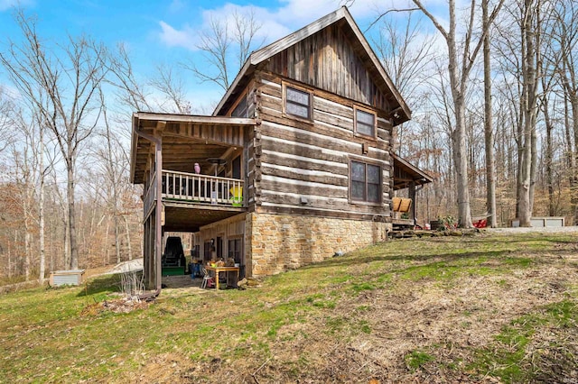 5175 Beanblossom Rd, Nashville, IN 47448 - view of side of property featuring a lawn