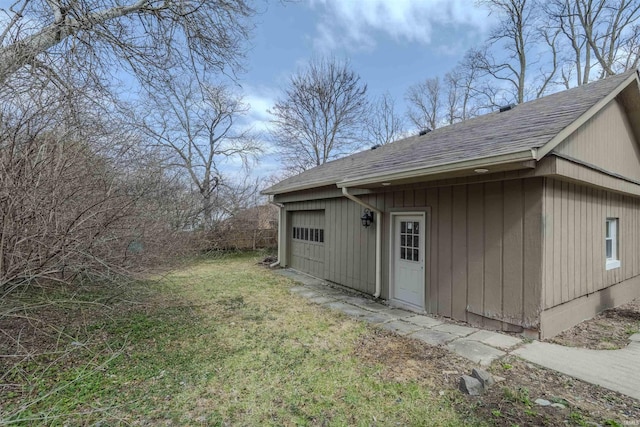 view of outdoor structure with a garage
