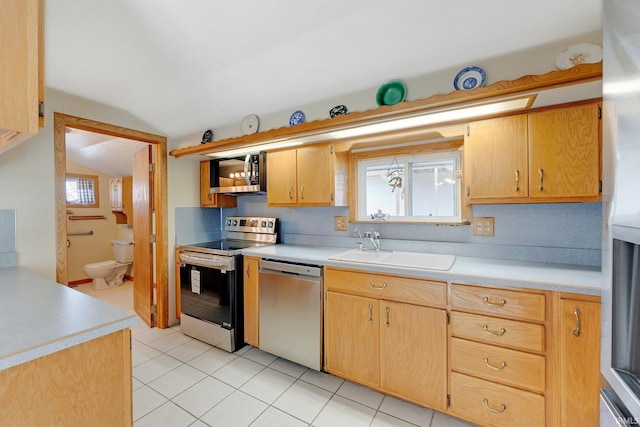 5540 N Willow Ave, Columbia City, IN 46725 - kitchen with a wealth of natural light, a sink, stainless steel appliances, and light countertops