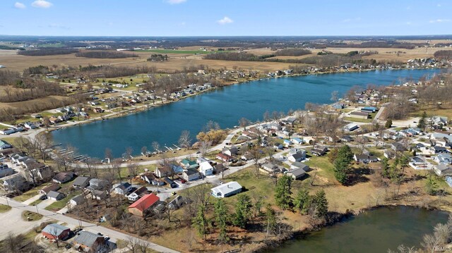 5540 N Willow Ave, Columbia City, IN 46725 - birds eye view of property with a water view