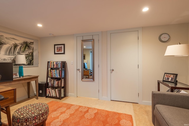 5771 E Kings Rd, Bloomington, IN 47408 - home office featuring recessed lighting and baseboards