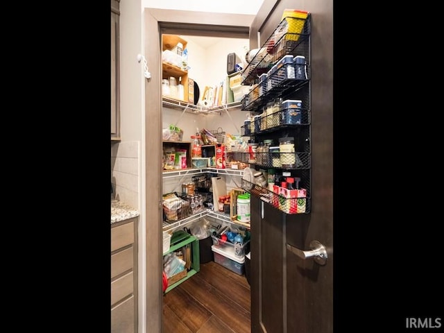 view of storage area