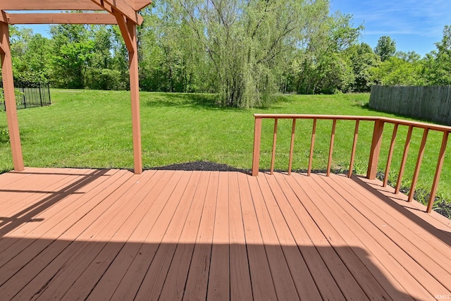 3843 S Bushmill Dr, Bloomington, IN 47403 - view of wooden terrace