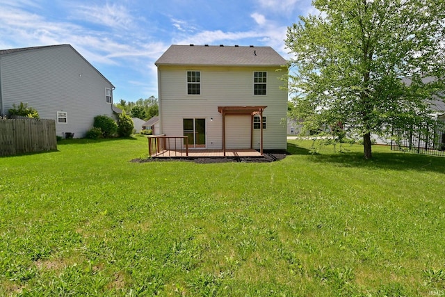 3843 S Bushmill Dr, Bloomington, IN 47403 - rear view of house with a deck