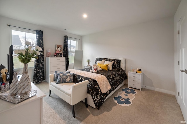 2751 Sand Hollow Dr, Lebanon, IN 46052 - bedroom featuring light carpet and baseboards