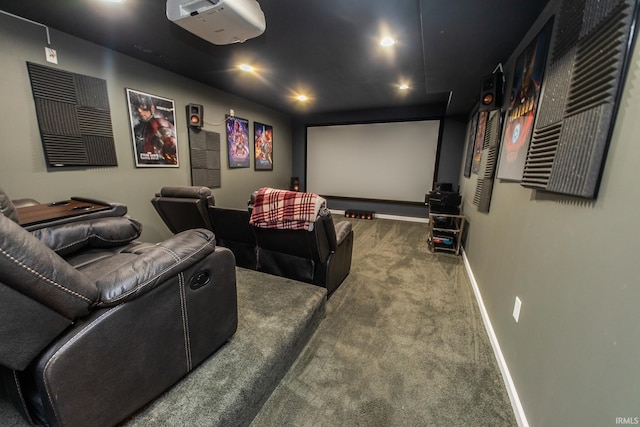 2860 E Moffett Ln, Bloomington, IN 47401 - cinema featuring baseboards, carpet floors, and recessed lighting