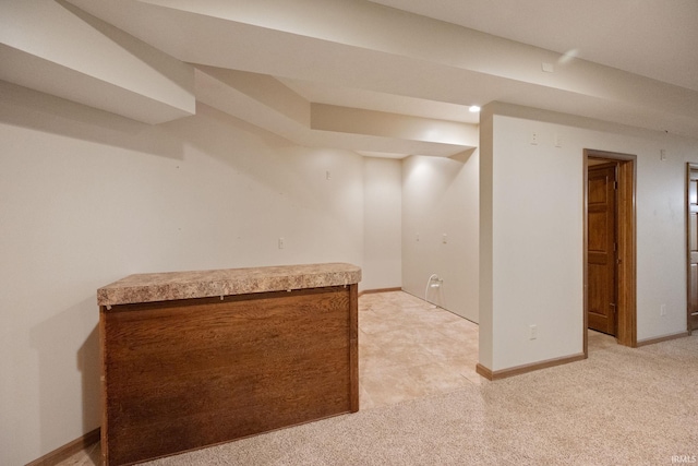 4277 S 100 W, Williamsport, IN 47993 - finished basement featuring light carpet and baseboards