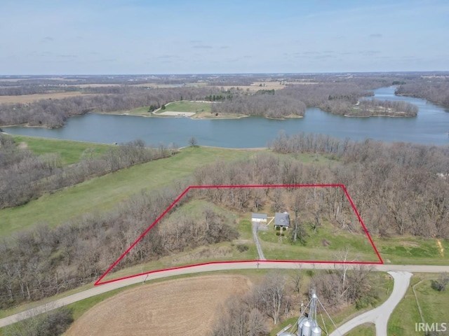 2645 S Greensboro Pike, New Castle, IN 47362 - bird's eye view featuring a water view