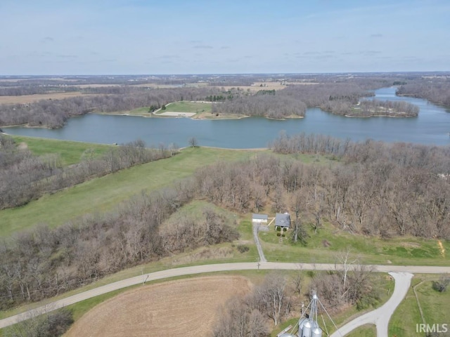 2645 S Greensboro Pike, New Castle, IN 47362 - drone / aerial view featuring a water view