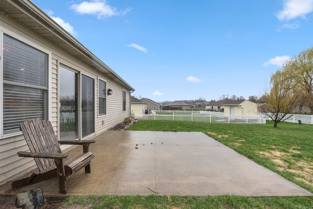 view of patio / terrace with a fenced backyard