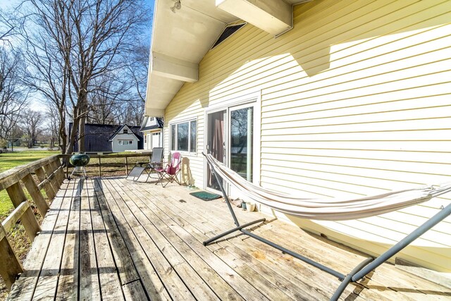 2680 S 390 W, Pleasant Lake, IN 46779 - view of wooden deck