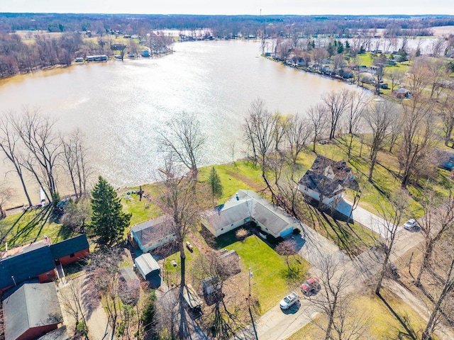 2680 S 390 W, Pleasant Lake, IN 46779 - aerial view featuring a water view