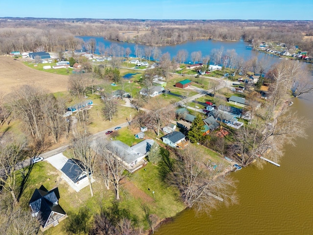 2680 S 390 W, Pleasant Lake, IN 46779 - birds eye view of property featuring a water view