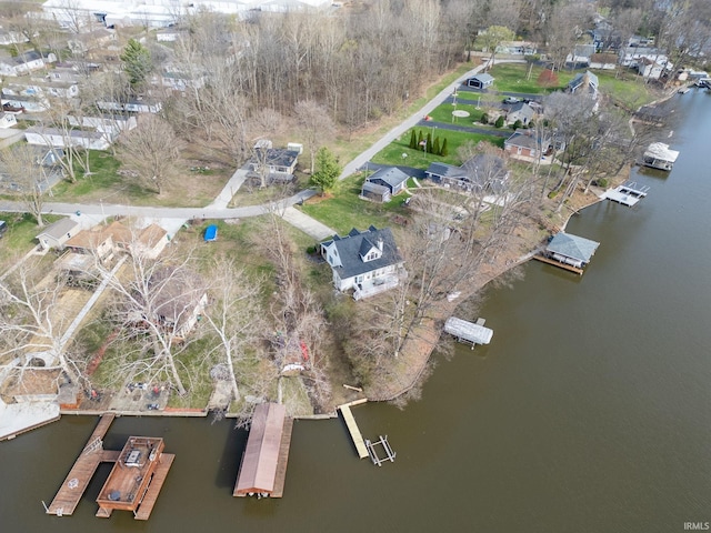 5255 E Bay Front Ct, Monticello, IN 47960 - drone / aerial view featuring a water view