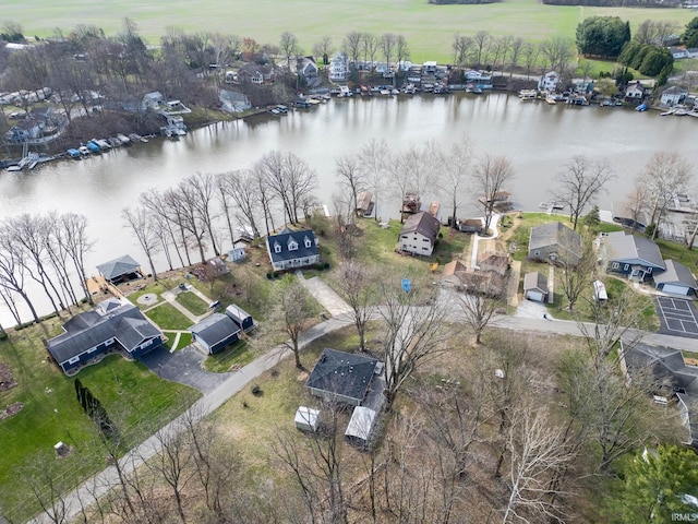5255 E Bay Front Ct, Monticello, IN 47960 - aerial view with a water view