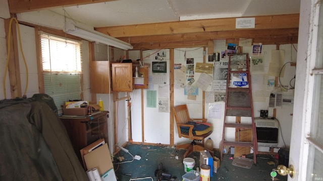 4915 E White Point Dr, Monticello, IN 47960 - miscellaneous room with heating unit