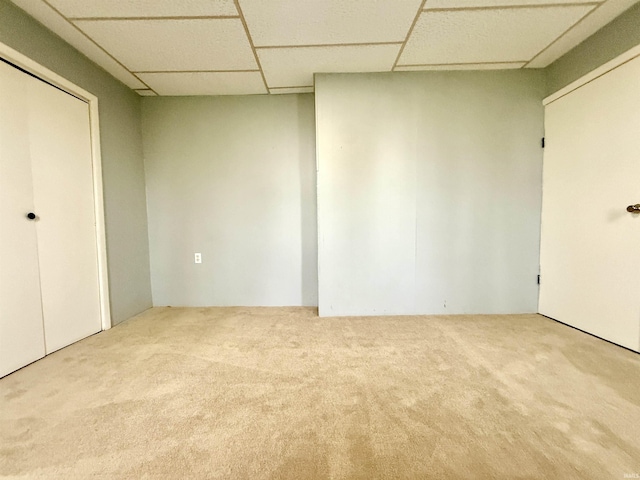 603 N Maple St, Converse, IN 46919 - interior space featuring carpet and a paneled ceiling