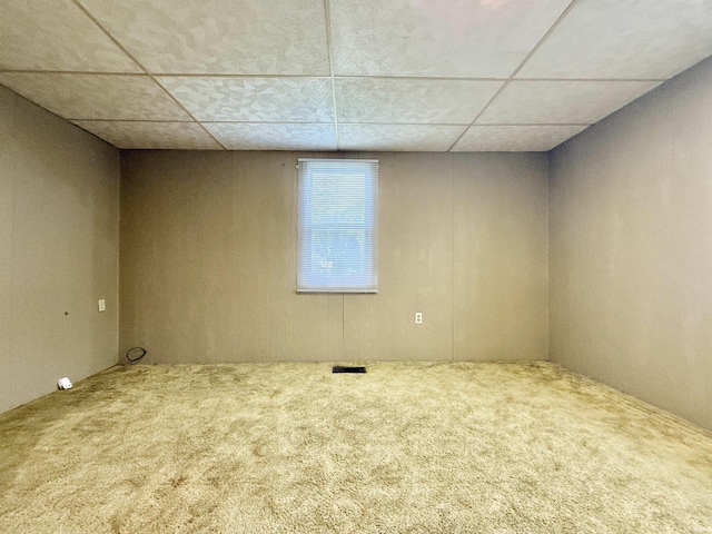 603 N Maple St, Converse, IN 46919 - interior space featuring carpet flooring, visible vents, and a drop ceiling