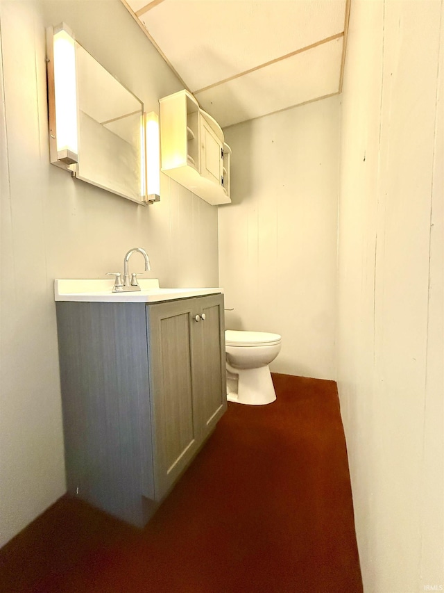 603 N Maple St, Converse, IN 46919 - half bath featuring toilet and vanity