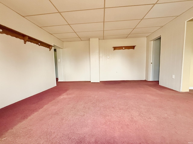 603 N Maple St, Converse, IN 46919 - unfurnished room featuring a drop ceiling and carpet