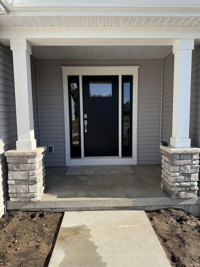 5115 Bankside Ct, Mishawaka, IN 46544 - doorway to property with covered porch
